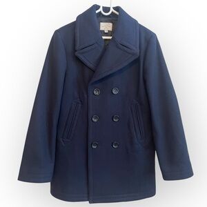 Club Monaco Navy Double-Breasted Coat